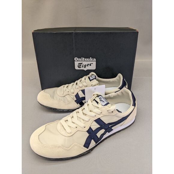 Authentic Onitsuka Tiger SERRANO 1183B400 200 Birch/Peacoat, Size US 6.5 - Picture 1 of 12